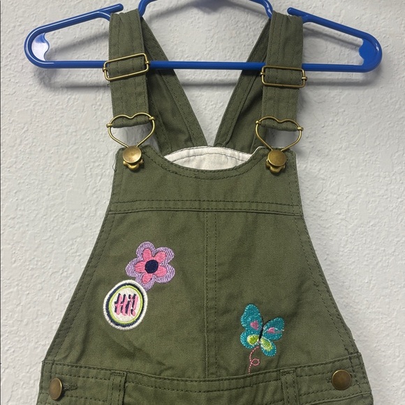 Little Lass OliveGrn 3T AdjustableOvershorts w Patches&Five Pockets,ExclntCndtn. - Picture 2 of 9